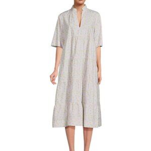 GANNI Floral Tiered Shift Dress